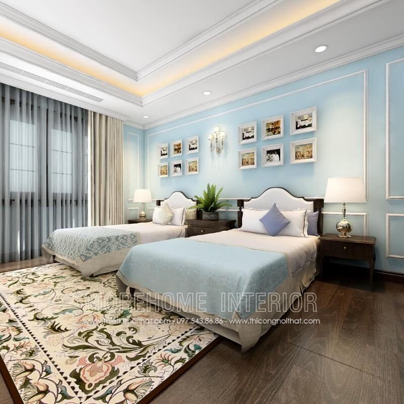 Giường ngủ bọc da đầu giường