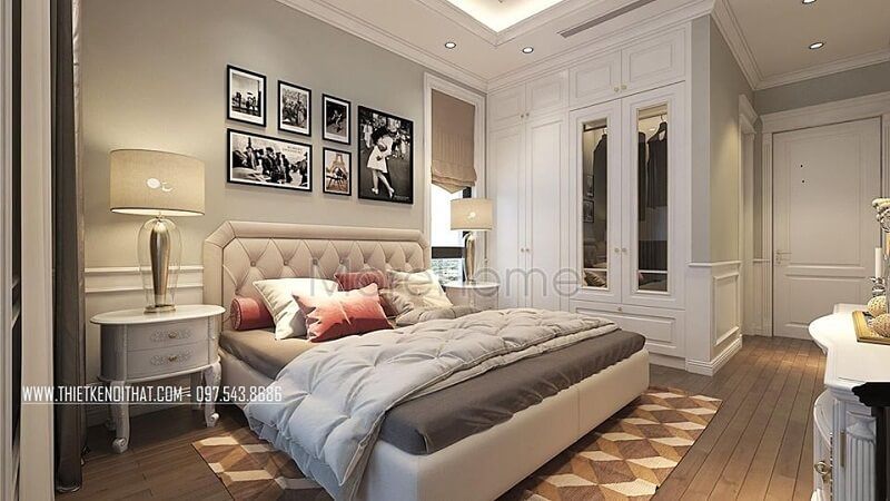 Tủ quần áo gỗ 4 cánh