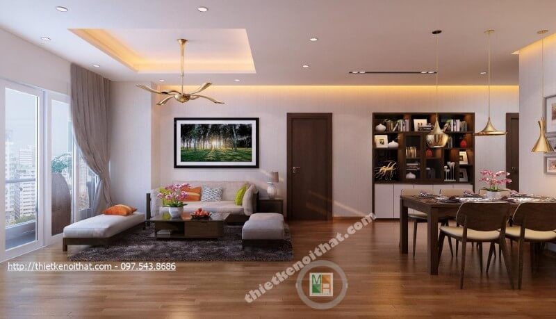 Bộ sofa hiện đại với sự kết hợp hài hòa giữa 2 tone màu nâu trầm và trắng sữa với ánh sáng tự nhiên mang lại không gian thiết kế nhẹ nhàng gợi cảm giác thân thiện và thư giãn sofa văng