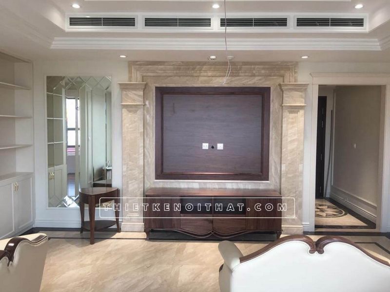 đá ốp tường phòng khách