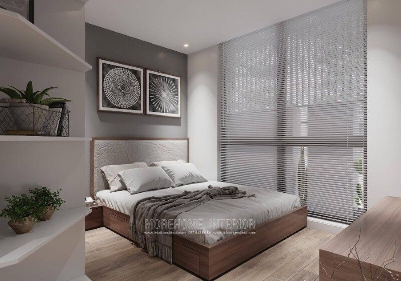 Thiết kế giường ngủ hiện đại kết hợp có ngăn kéo thông minh là sự lựa chọn hoàn hảo cho khu vực phòng ngủ của gia chủ