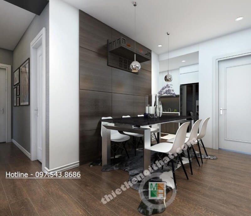 Trang trí nội thất phòng ăn hiện đại, sang trọng và tinh tế Thiết kế nội thất phòng ăn chung cư