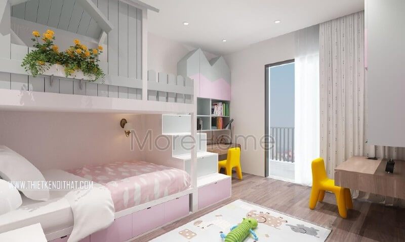 Gợi ý các mẫu giường tầng đẹp dành cho trẻ em đầy cá tính