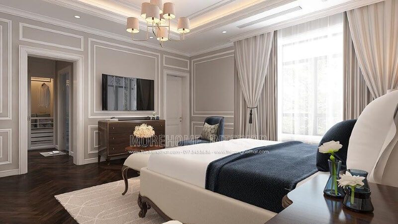 Thiết kế phòng ngủ tân cổ điển