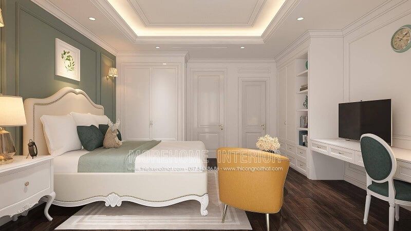 Thiết kế phòng ngủ tân cổ điển