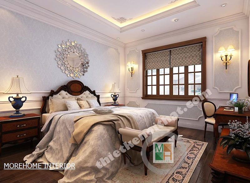 Thiết kế phòng ngủ tân cổ điển