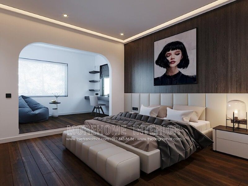 Phòng ngủ có góc học tập