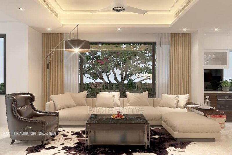Mẫu sofa đơn tân cổ điển đẹp, sang trọng