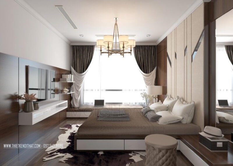 Nội thất phòng ngủ gỗ công nghiệp