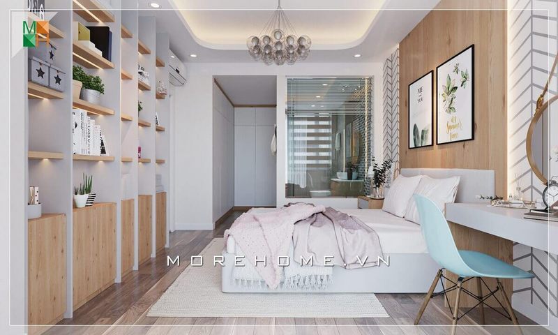 Thiết kế phòng ngủ có nhà vệ sinh