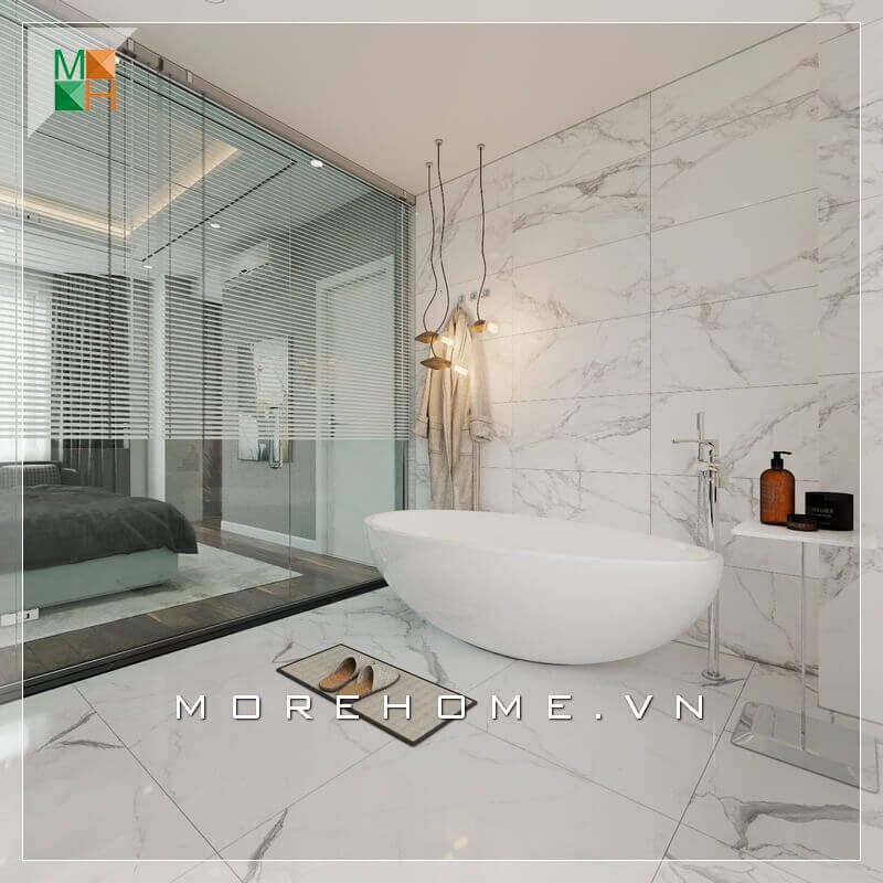 Thiết kế phòng ngủ có nhà vệ sinh