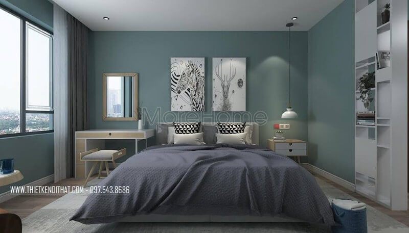 Giường ngủ gỗ hiện đại Giường ngủ gỗ hiện đại