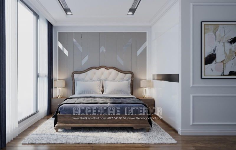 Bán giường ngủ gỗ óc chó đẹp