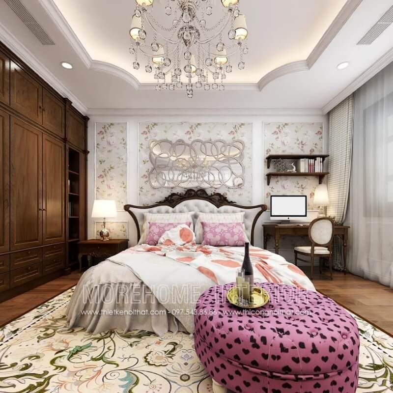 Bán giường ngủ gỗ óc chó đẹp