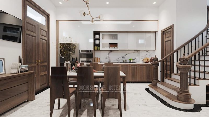 mẫu bàn ăn gỗ tự nhiên cao cấp cho phòng ăn sang trọng