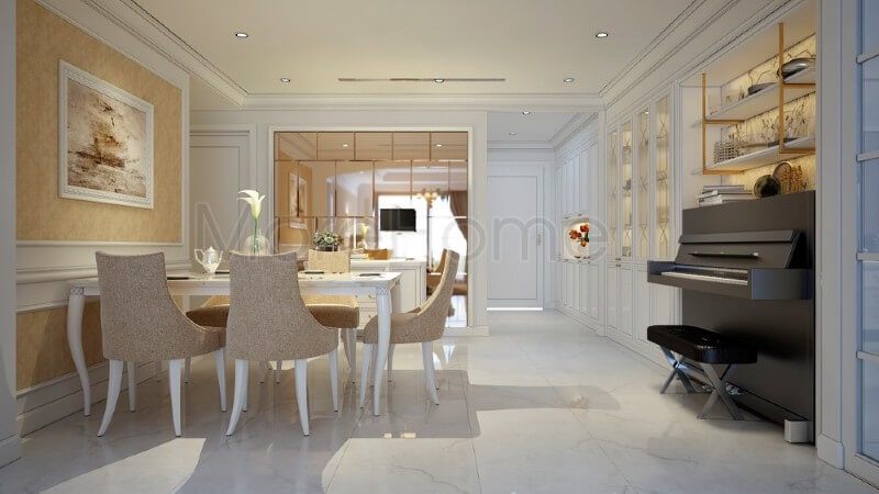 mẫu bàn ăn gỗ tự nhiên cao cấp cho phòng ăn sang trọng