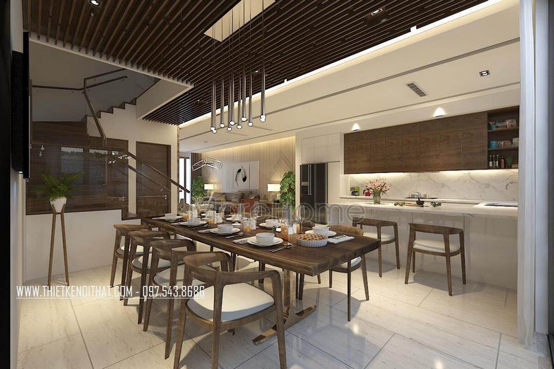 mẫu bàn ăn gỗ tự nhiên cao cấp cho phòng ăn sang trọng