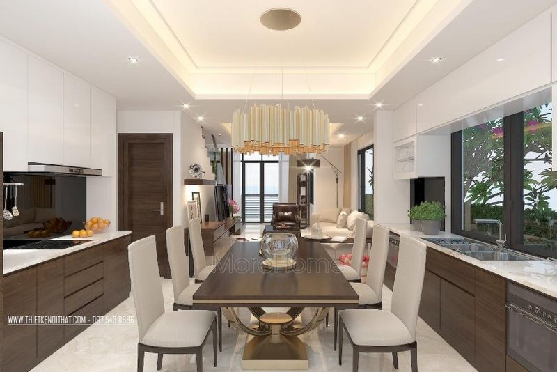 mẫu bàn ăn gỗ tự nhiên cao cấp cho phòng ăn sang trọng