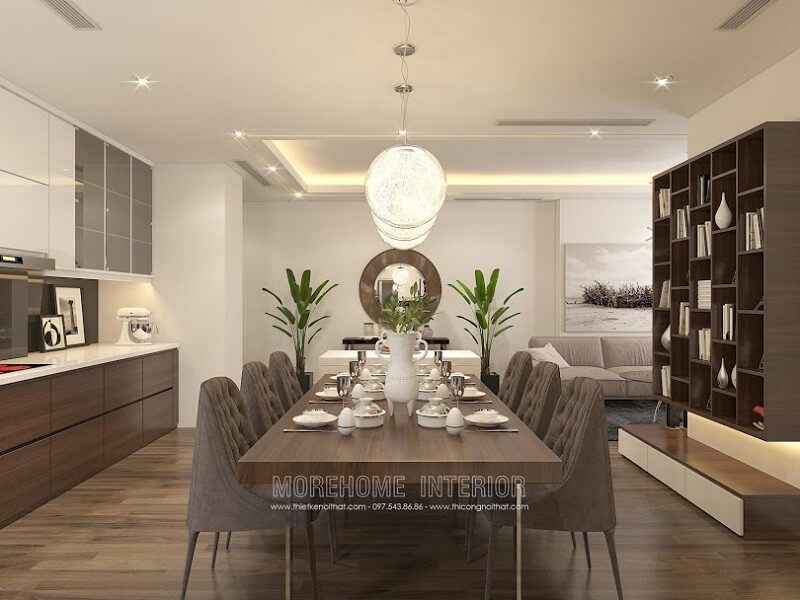 mẫu bàn ăn gỗ tự nhiên cao cấp cho phòng ăn sang trọng