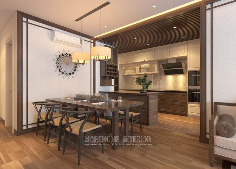 mẫu bàn ăn gỗ tự nhiên cao cấp cho phòng ăn sang trọng