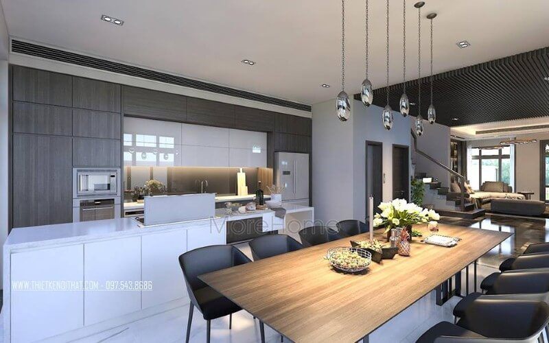 mẫu bàn ăn gỗ tự nhiên cao cấp cho phòng ăn sang trọng