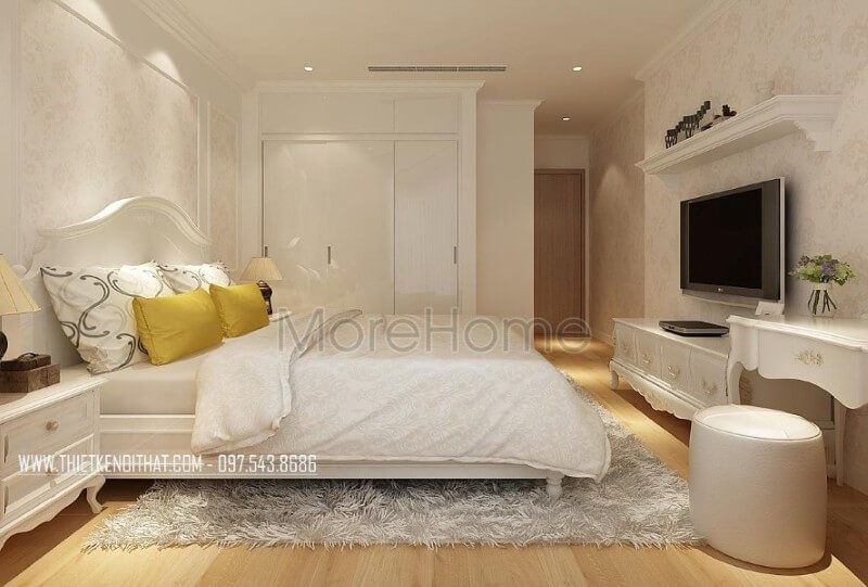 Giường ngủ màu trắng Giường ngủ màu trắng