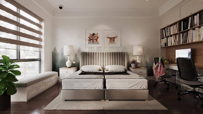 Trang trí nội thất phòng trẻ em đẹp với gam màu pastel nhẹ nhàng