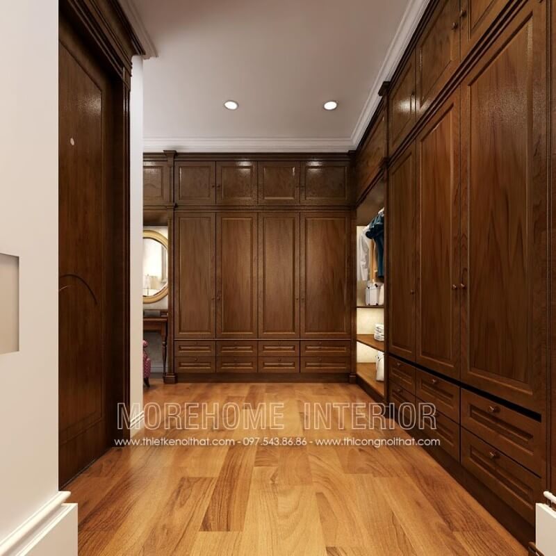 thiết kế nội thất gỗ óc chó